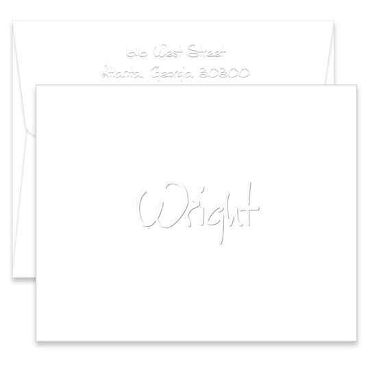 Sunrise Folded Note Cards - Embossed